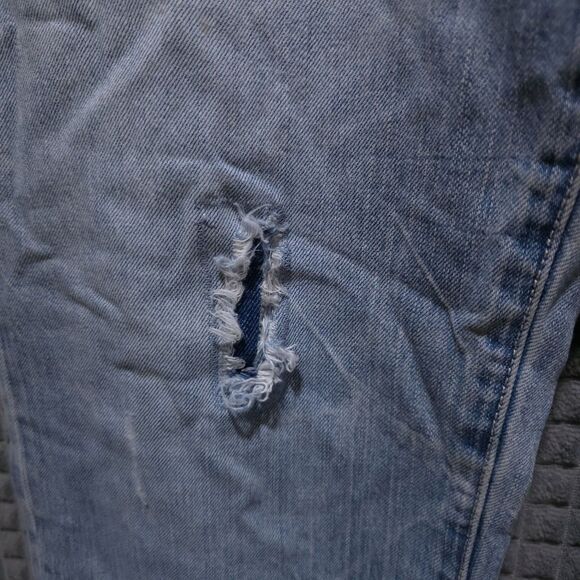 Converse Distressed Light Wash Jeans 36x30 VTG Y2K 90s Low Rise Workwear Grunge - Picture 8 of 16